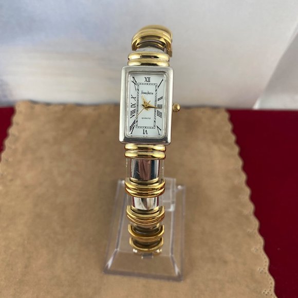 NEIMAN MARCUS 2 Tone Quartz Ladies Watch 7 inch - Picture 2 of 8